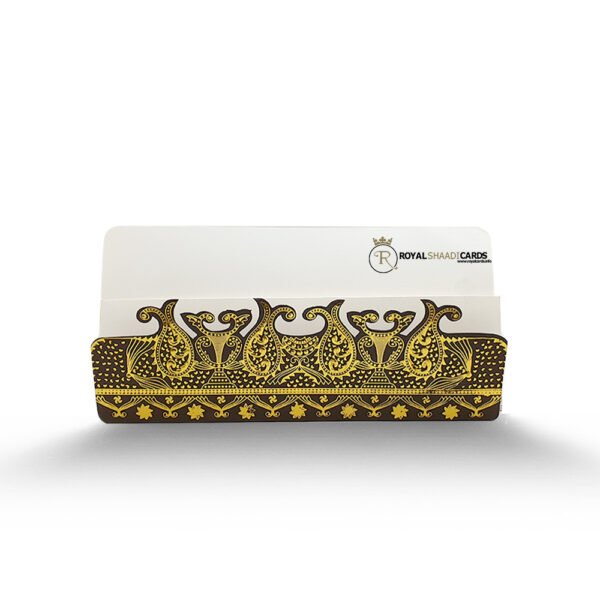 black gold shaadi cards