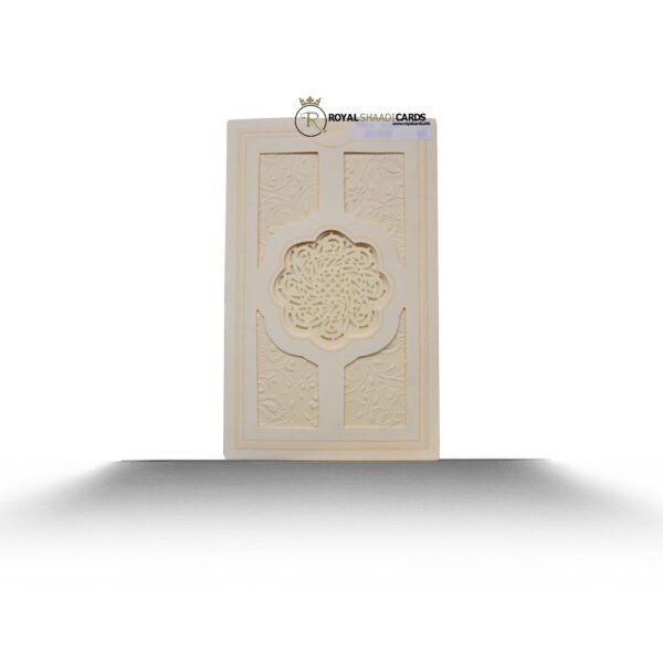 Delicate Blossom Cream Wedding Card - Envelope