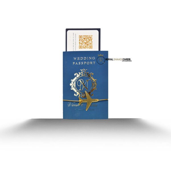 Passport Style Wedding Invitation - Front